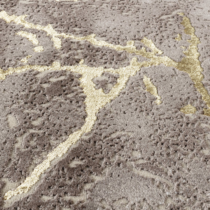 Marmara szőnyeg, sűrű anyag, prémium textúra, bézs arany